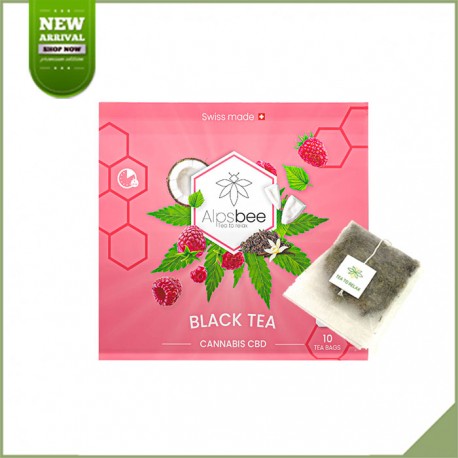 Tisane CBD en sachet - Alpsbee Black Tea