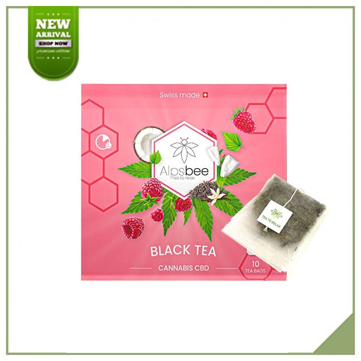 Tisane cbd in Beutel - Alpsbee Black Tea Tisane cbd in Beutel - Alpsbee Black Tea