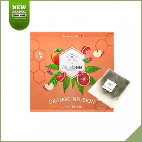 Tisane cbd en sachet - Alpsbee Orange infusion