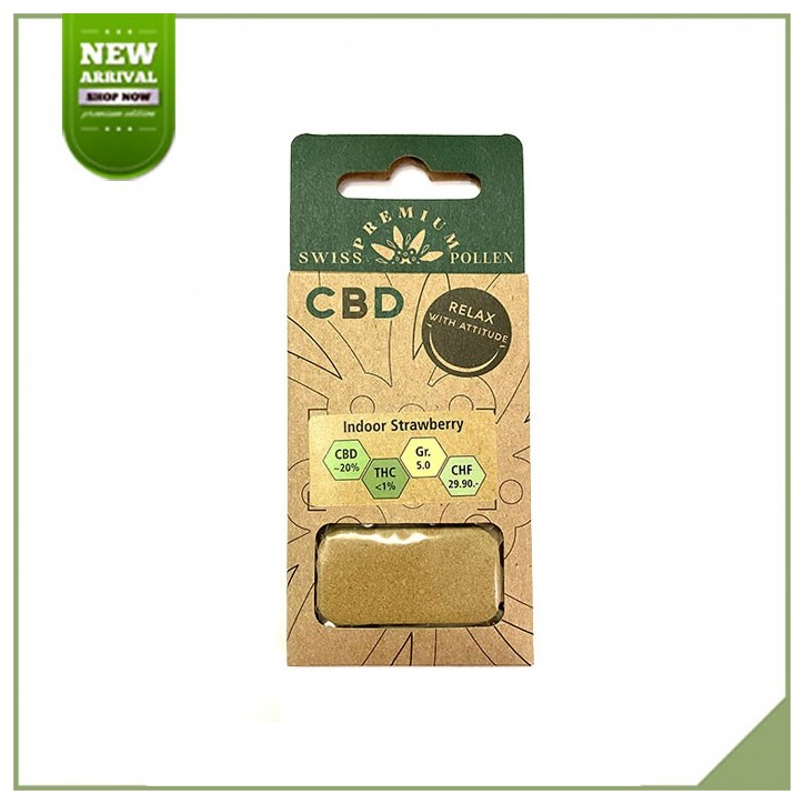 Swiss Premium Pollen CBD Indoor Strawberry Swiss Premium Pollen CBD Indoor Strawberry