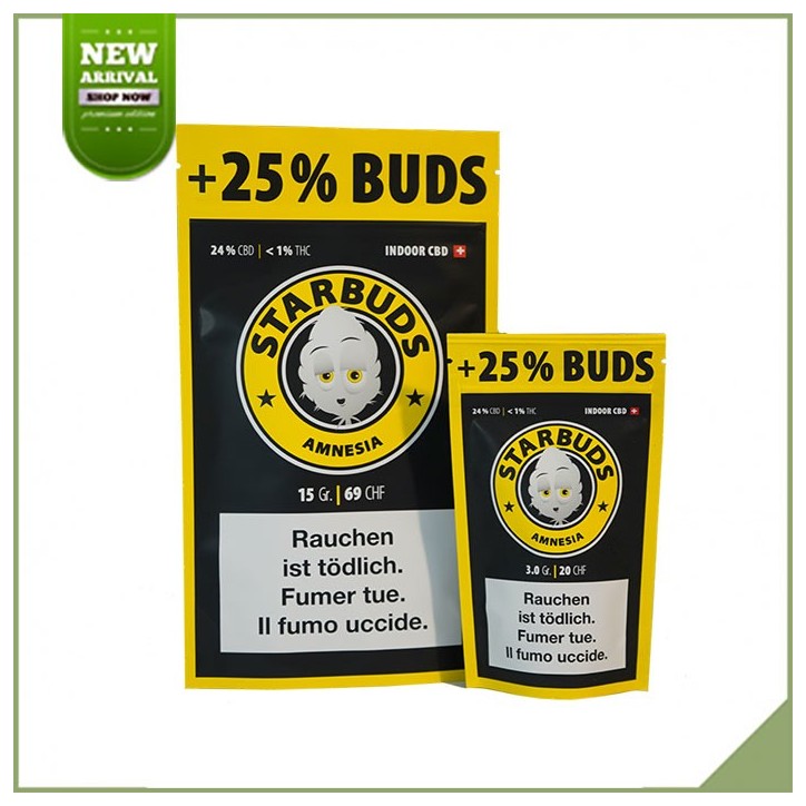 Fiori di Cannabis CBD Starbuds Amnesia Fiori di Cannabis CBD Starbuds Amnesia