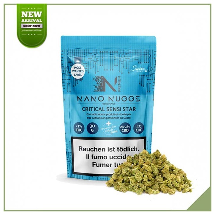 Fleurs de CBD indoor - Swiss Botanic Critical Sensi Star NANO NUGGS Fleurs de CBD indoor - Swiss Botanic Critical Sensi Star NANO NUGGS