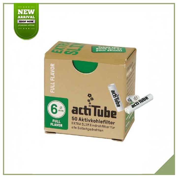 Filtri a carboni attivi Actitube Extra Slim 50 pezzi Filtri a carboni attivi Actitube Extra Slim 50 pezzi