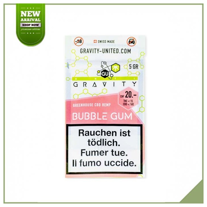 Fleurs de CBD Greenhouse - Gravity Bubble Gum Fleurs de CBD Greenhouse - Gravity Bubble Gum