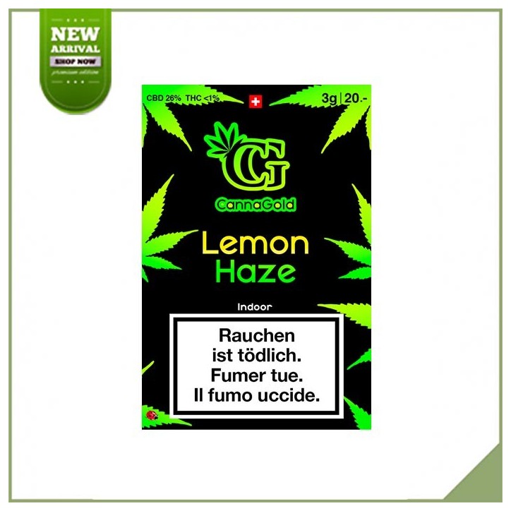 Fiori di cbd per interni - Cannagold Lemon Haze Fiori di cbd per interni - Cannagold Lemon Haze