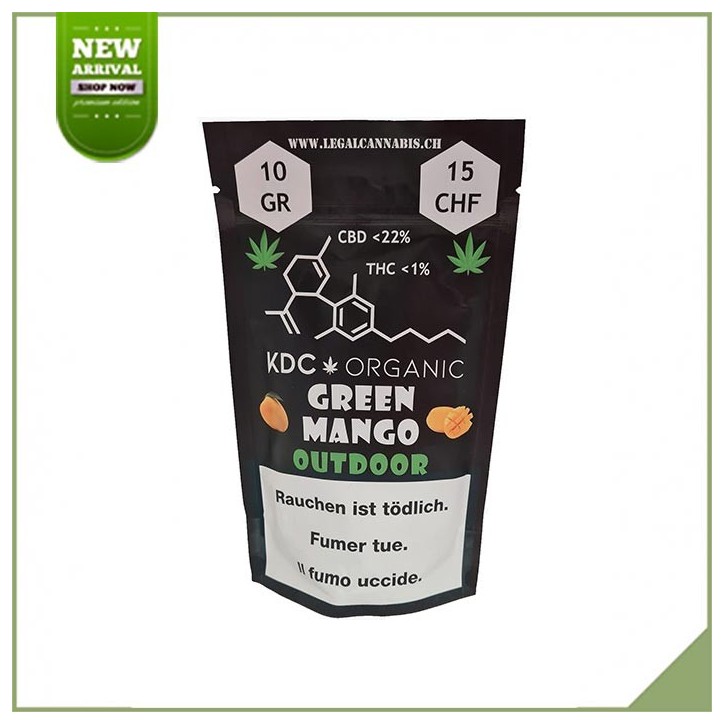 Fiori cbd all'aperto - KDC Organic Green Mango