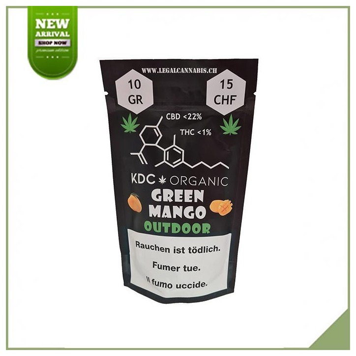 Fiori cbd all'aperto - KDC Organic Green Mango Fiori cbd all'aperto - KDC Organic Green Mango