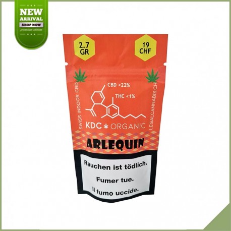 Fleurs de cannabis CBD KDC Organic Arlequin 22% Fleurs de cannabis CBD KDC Organic Arlequin 22%