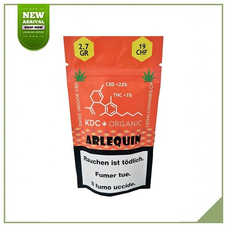 Fiori di Cannabis CBD KDC Harlequin Organico 22% Fiori di Cannabis CBD KDC Harlequin Organico 22%