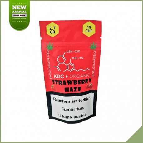 Fleurs de CBD KDC Organic Strawberry Haze 22% cbd Fleurs de CBD KDC Organic Strawberry Haze 22% cbd