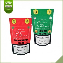 Fleurs de CBD KDC Organic Strawberry Haze 22% cbd