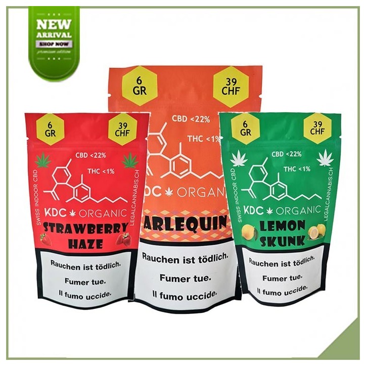 Trio pack fleurs de cannabis CBD KDC Organic Trio pack fleurs de cannabis CBD KDC Organic