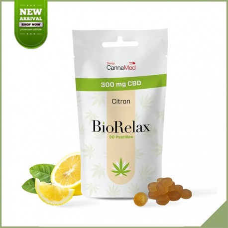 Bonbons pastilles CBD - Cannamed BioRelax Citron