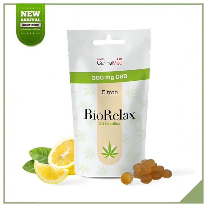 Bonbons pastilles CBD - Cannamed BioRelax Citron Bonbons pastilles CBD - Cannamed BioRelax Citron
