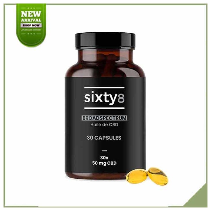 CBD Öl Kapseln (30x) 50 mg - Sixty8 CBD Öl Kapseln (30x) 50 mg - Sixty8