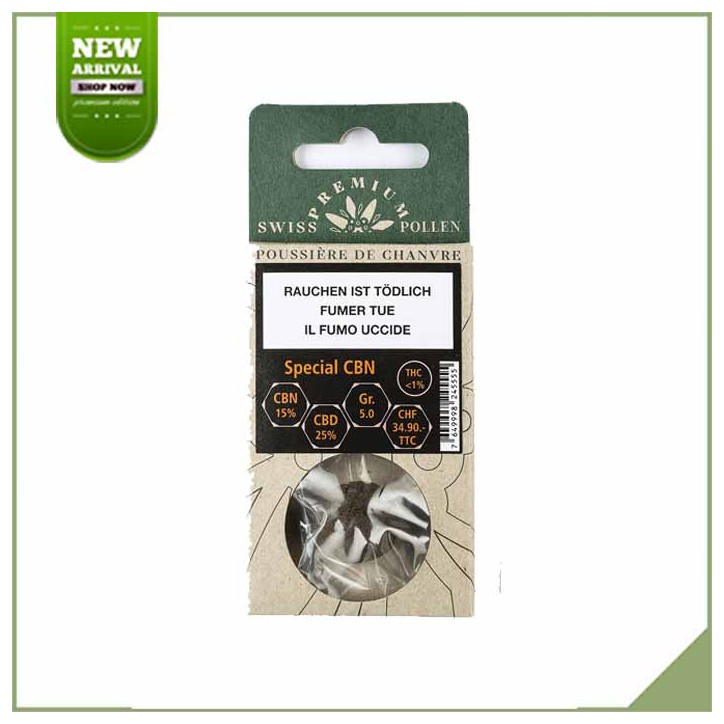 CBD + CBN-Harz - Swiss Premium Pollen CBD + CBN-Harz - Swiss Premium Pollen