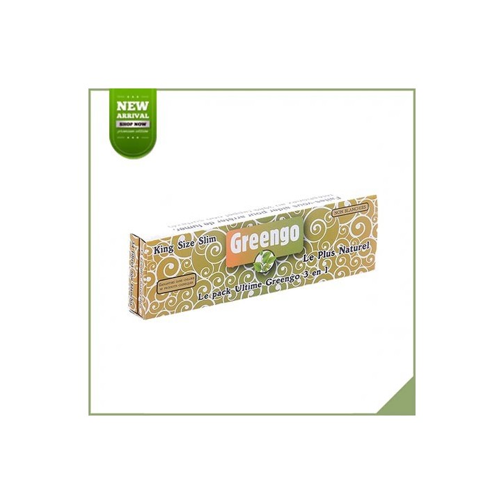 Feuilles longues à rouler Greengo King Size Slim + Tips Feuilles longues à rouler Greengo King Size Slim + Tips