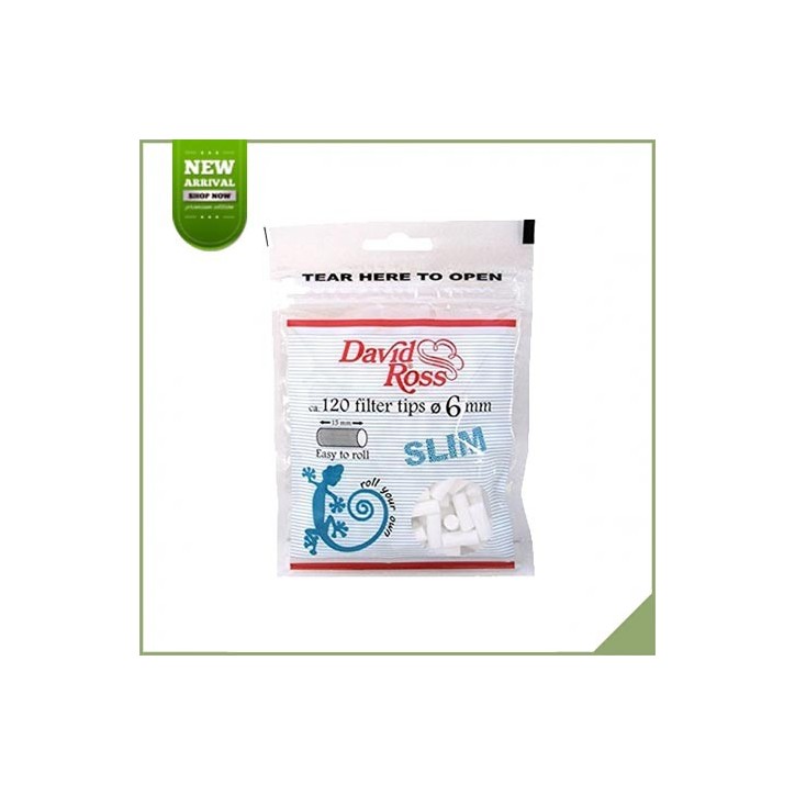 David Ross Slim Moos Filter 120 Stück David Ross Slim Moos Filter 120 Stück