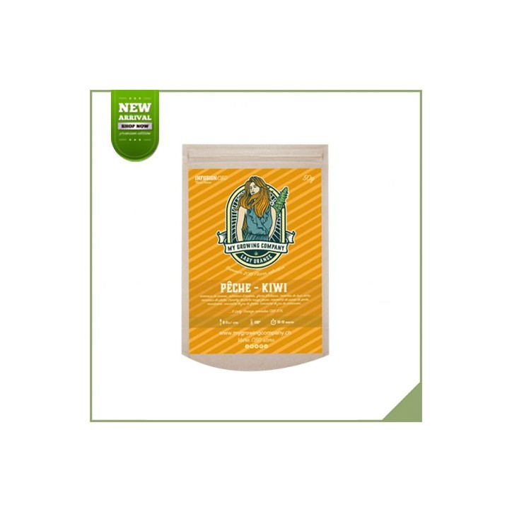 Infusion cbd Pêche Kiwi - My Growing Company Infusion cbd Pêche Kiwi - My Growing Company